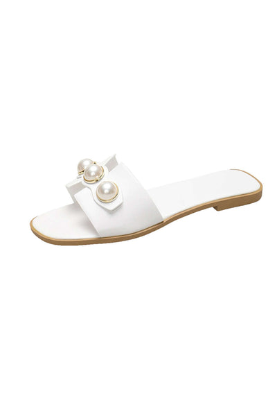 Zapatillas Planas Decoradas con Perlas