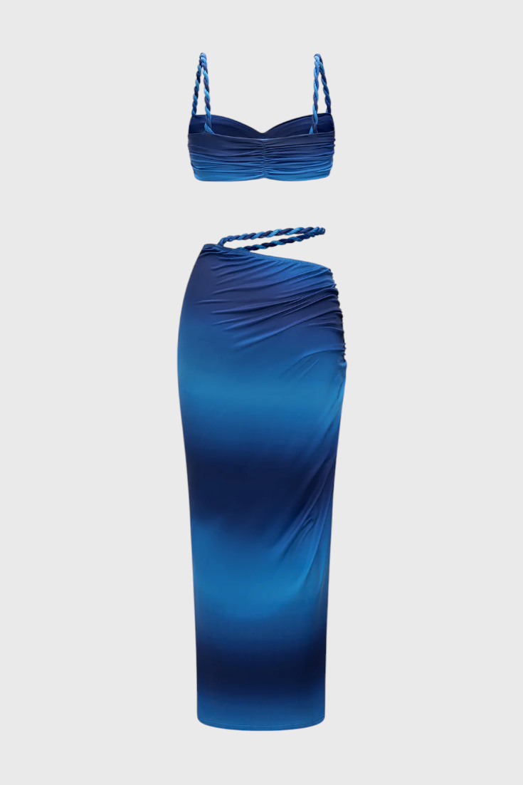 Conjunto Estela de Falda Sin Espalda