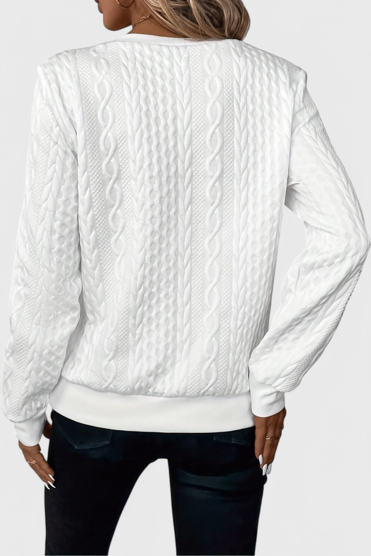 Suave Jersey de Punto Zoey con Cremallera