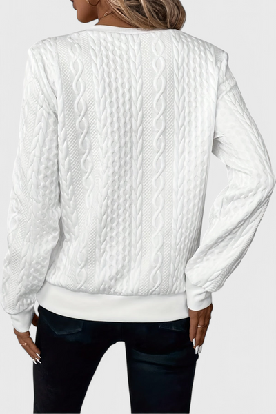 Suave Jersey de Punto Zoey con Cremallera
