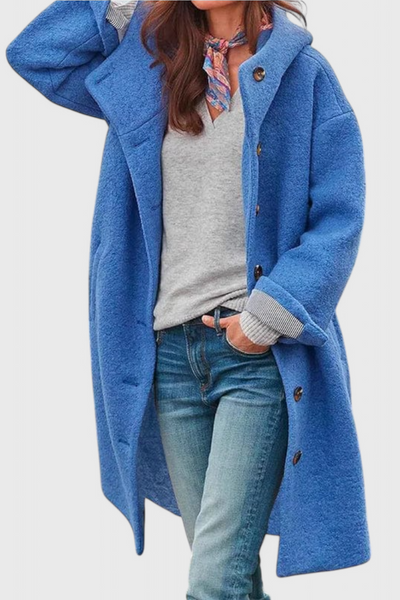 Elegante Abrigo de Invierno con Capucha Penélope