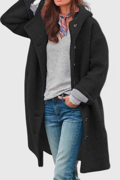 Elegante Abrigo de Invierno con Capucha Penélope