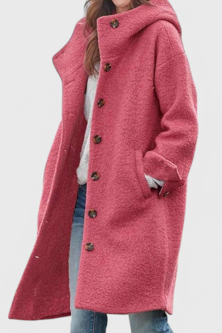 Elegante Abrigo de Invierno con Capucha Penélope