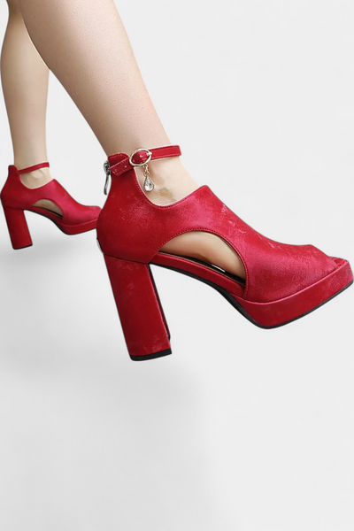 Lopez Multicolor Chunky Heels