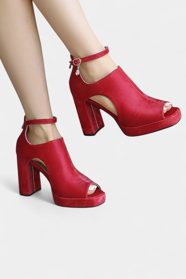 Lopez Multicolor Chunky Heels