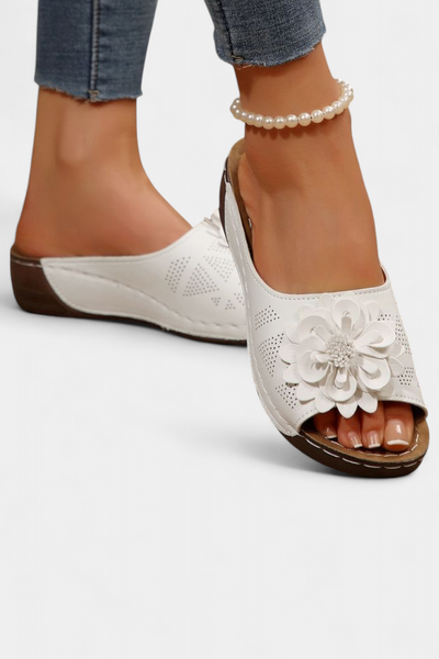 Sandalias Ortopédicas Rica con Flor 3D y Suela Confortable
