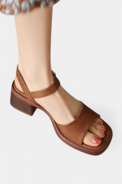 Sandalias Planas Rozminda de Estilo Vintage con Tiras Elegantes