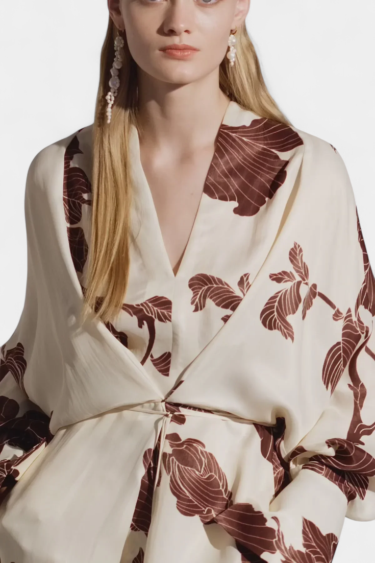 Vestido Kimono Claribel con Diseño de Origami
