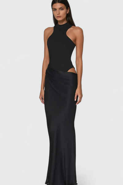 Vestido Maxi Mafalda con Estilo de Tank Top y Silueta Elegante