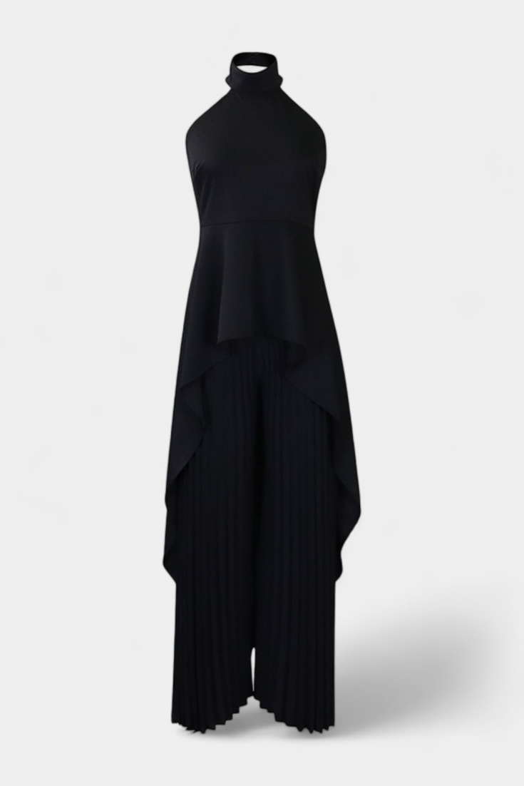 Chrysoula Conjunto Asimétrico con Pantalones Plisados