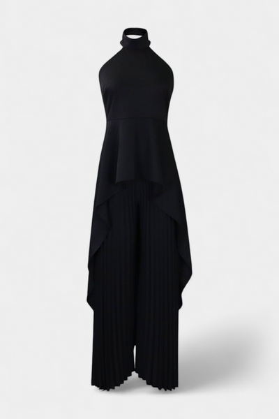 Chrysoula Conjunto Asimétrico con Pantalones Plisados