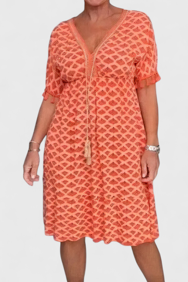 Vestido Boho Chic Kirra con Diseño Geométrico