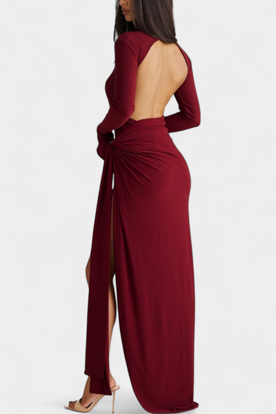 Lira Vestido Clásico de Espalda Abierta