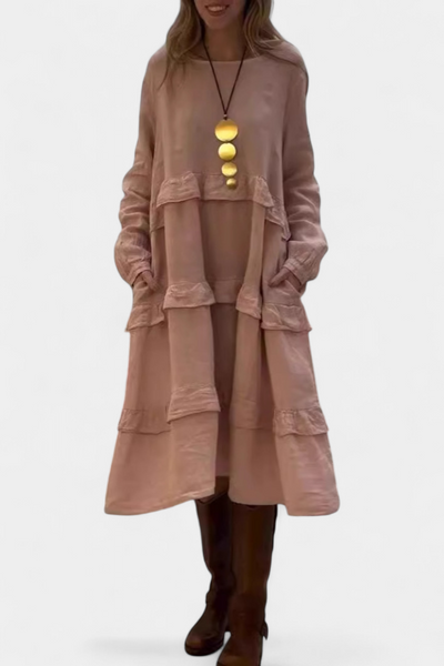 Jada Sudadera Vestido con Volantes y Estilo Casual-Chic