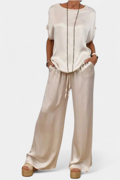 Conjunto Sofisticado de Primavera de Dos Piezas Blasa