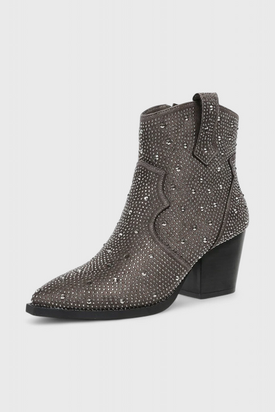 Berenice Botas Chic con Detalles en Patchwork y Cremallera Lateral