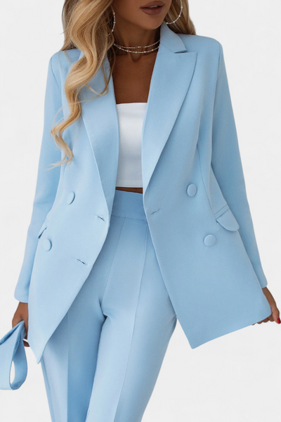 Conjunto Urbano Julia: Blazer y Pantalón de Corte Regular