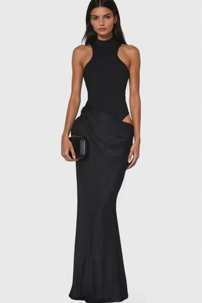 Vestido Maxi Mafalda con Estilo de Tank Top y Silueta Elegante
