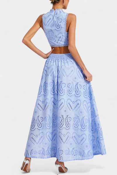 Conjunto Romántico de Encaje Floral Danitza