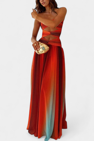 Vestido Maxi A-Line Sin Tirantes Maisie