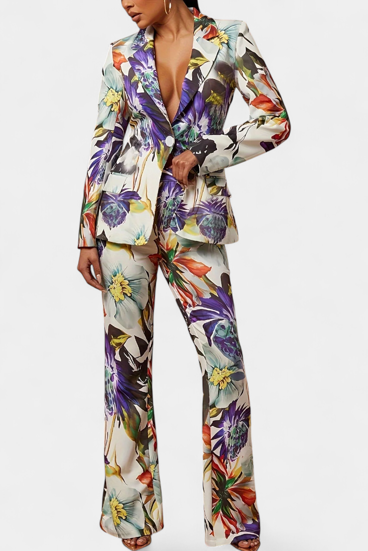 Nicolette Floral Tailored Set