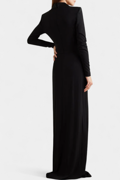 Talara Vestido Maxi Ajustado con Escote en V Pronunciado