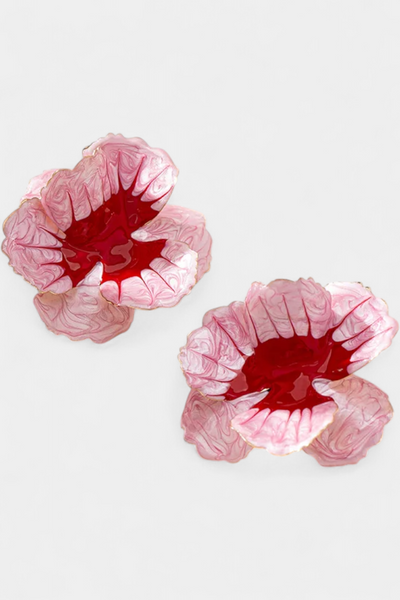 Pendientes Florales de Diseño Geométrico
