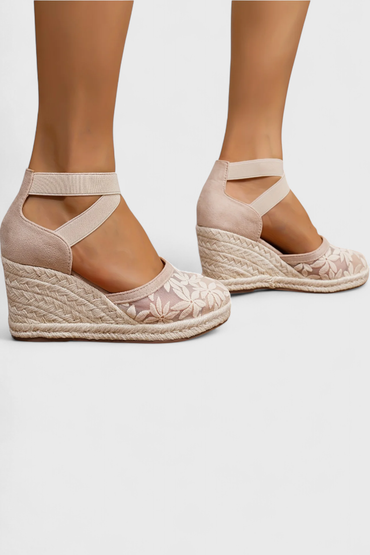 Sandalias Ortopédicas Phylis con Diseño Floral y Plataforma Elevada