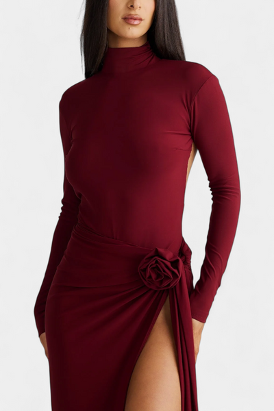 Lira Vestido Clásico de Espalda Abierta
