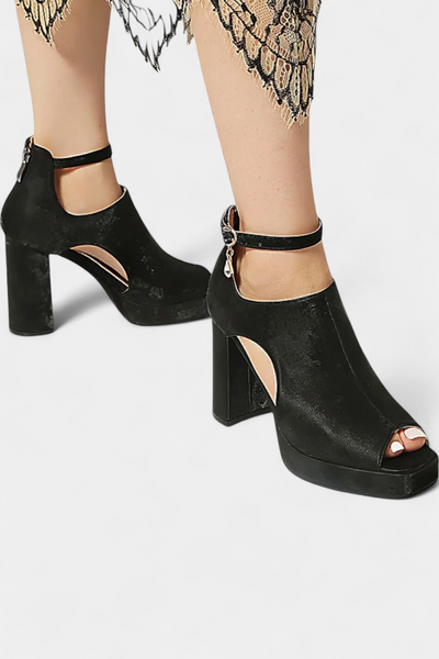 Lopez Multicolor Chunky Heels