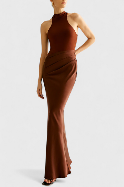 Vestido Maxi Mafalda con Estilo de Tank Top y Silueta Elegante