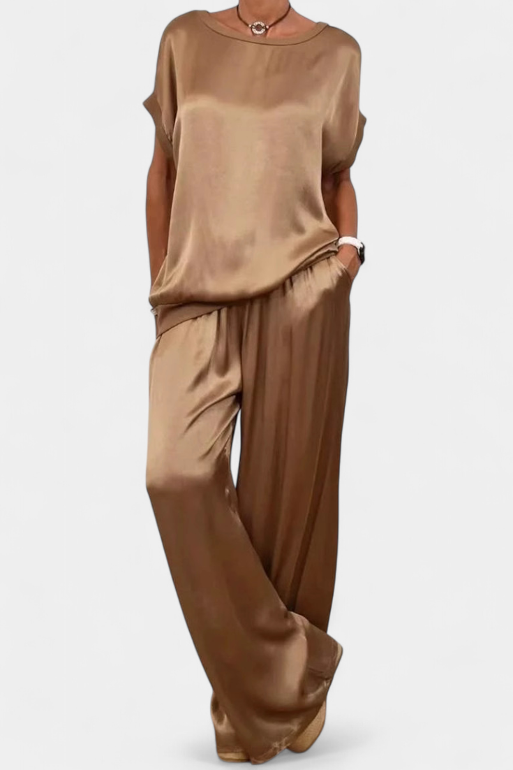 Conjunto Sofisticado de Primavera de Dos Piezas Blasa