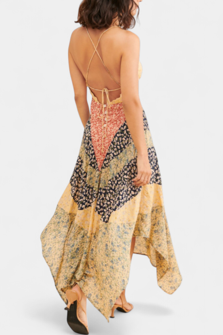 Vestido Maxi Francine con Estampado Floral