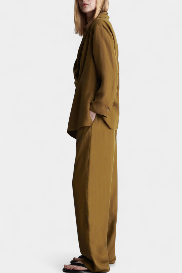 Sue Conjunto de Blazer con Solapas y Pantalones Coordinados