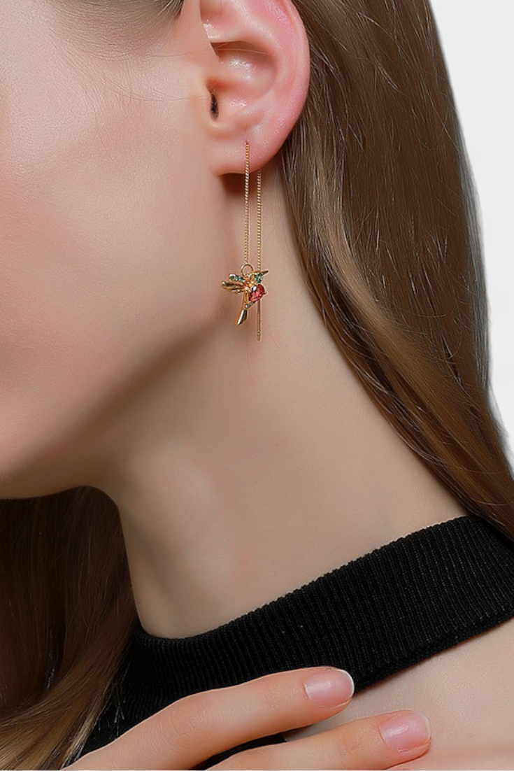 Assorted Zirconium Bird Earrings