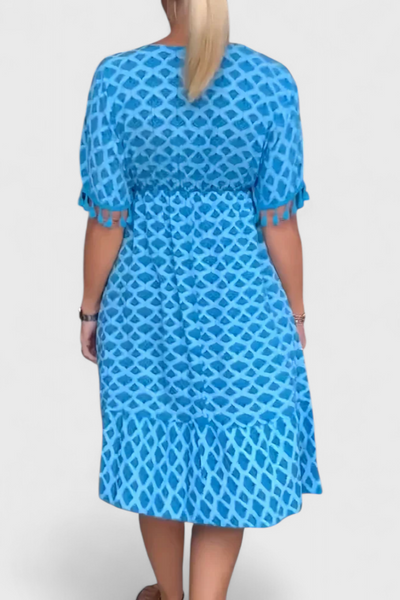 Vestido Boho Chic Kirra con Diseño Geométrico