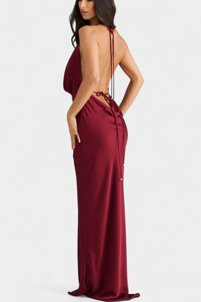 Vestido Elegante Zayana con Detalle de Drapeado