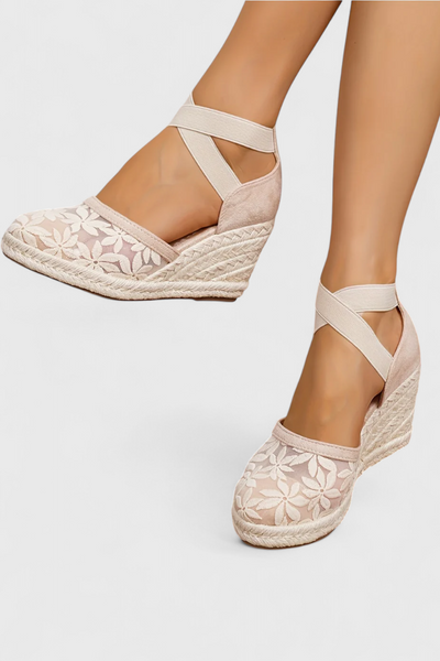 Sandalias Ortopédicas Phylis con Diseño Floral y Plataforma Elevada