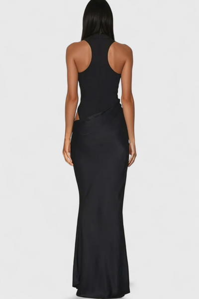 Vestido Maxi Mafalda con Estilo de Tank Top y Silueta Elegante