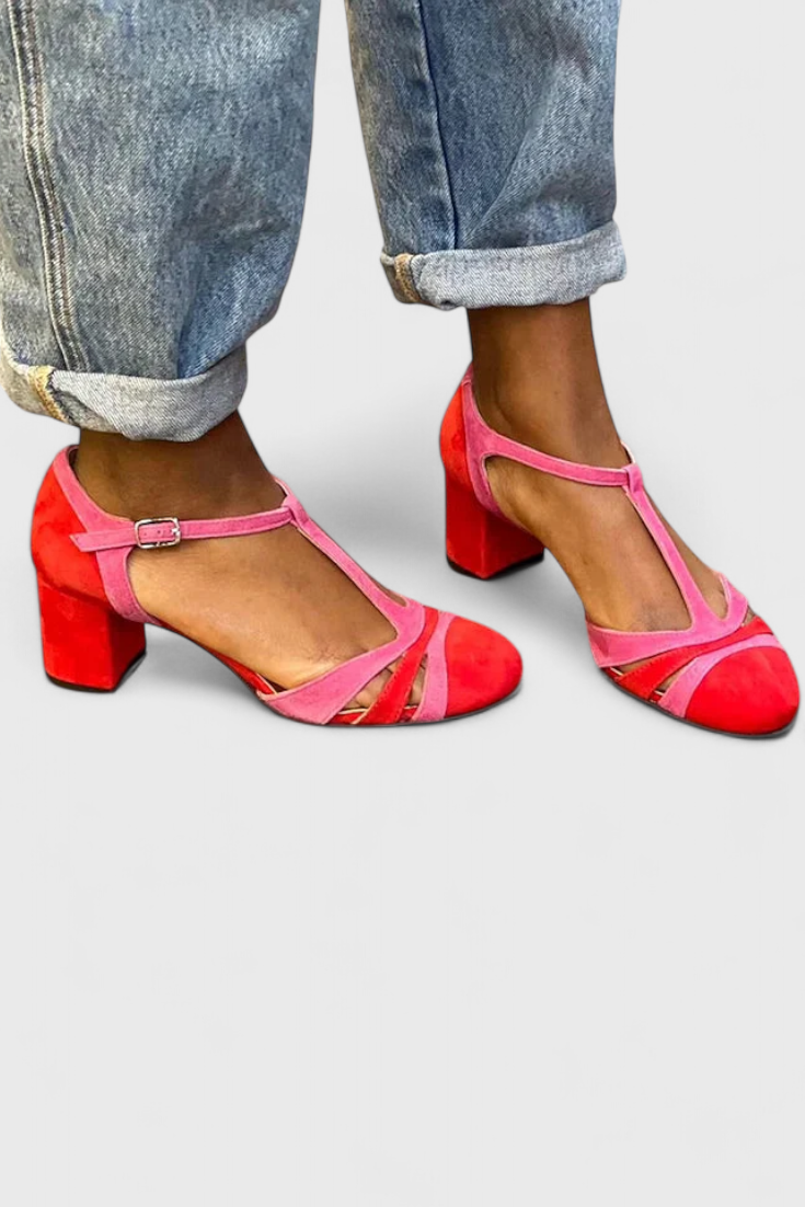 Sandalias Elegantes Noiré con Tacón Cómodo y Soporte para el Tobillo