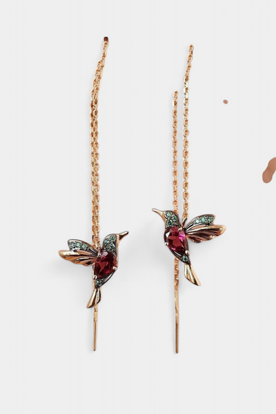 Assorted Zirconium Bird Earrings