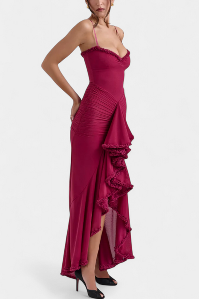 Vestido Corsé Élodie con Detalles de Volantes