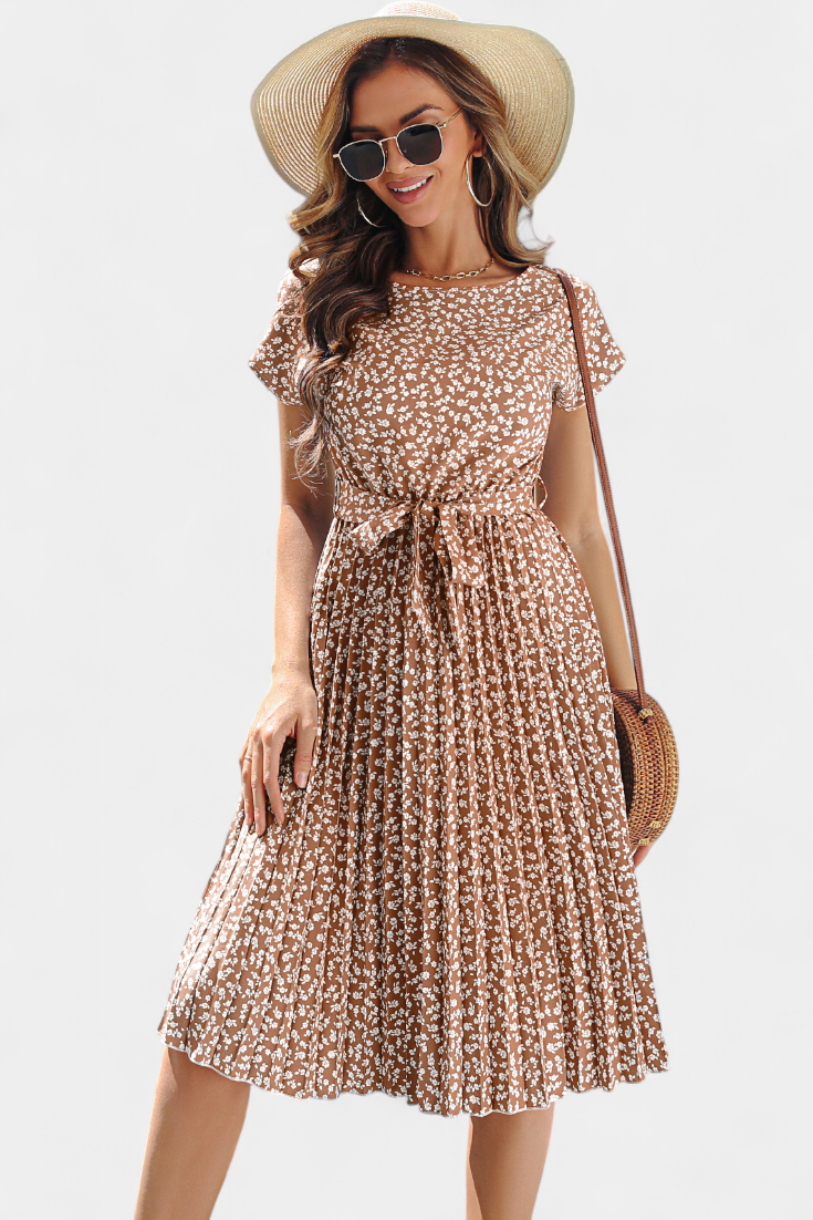Vestido Midi Floral Galilea con Toque Campestre