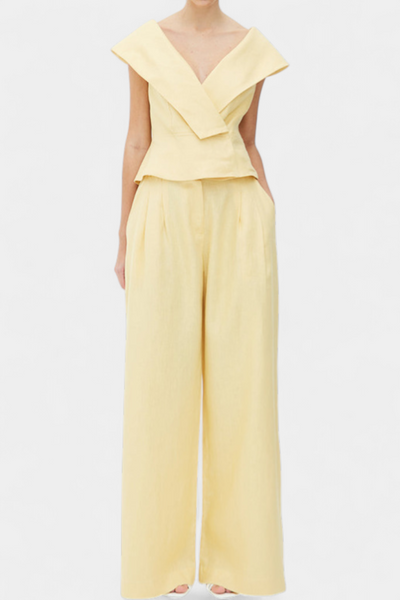 Conjunto Asimétrico Hayden: Top y Pantalón Palazzo