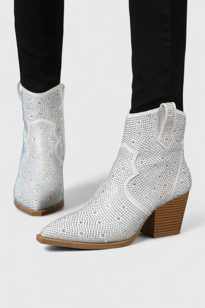 Berenice Botas Chic con Detalles en Patchwork y Cremallera Lateral