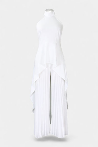 Chrysoula Conjunto Asimétrico con Pantalones Plisados