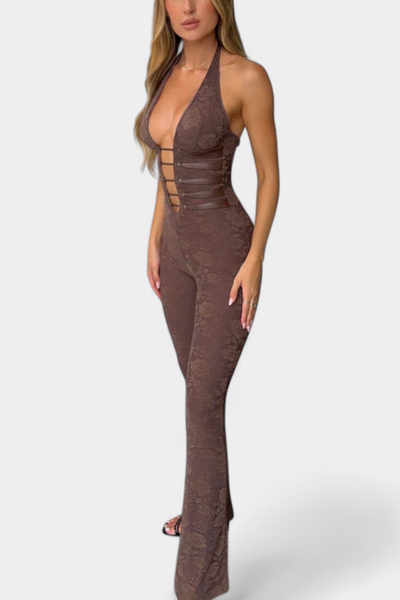 Mono Halter de Encaje Kendra con Espalda Ajustable