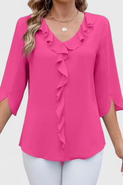 Blusa Casual Annemiek de Corte Suelto y Estilo Elegante
