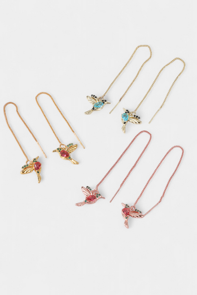 Assorted Zirconium Bird Earrings