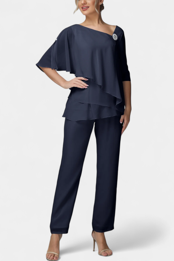 Conjunto de Dos Piezas Dinah con Silueta Femenina Elegante y Cómoda